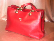 Итальянская сумка красного цвета от marina galanti